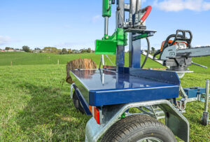 Delux Woodsplitter splitting deck
